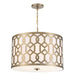 Libby Langdon for Crystorama Jennings 5 Light Aged Brass Chandelier - Chandeliers