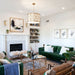 Libby Langdon for Crystorama Jennings 5 Light Aged Brass Chandelier - Chandeliers