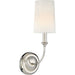 Libby Langdon for Crystorama Sylvan 1 Light Polished Nickel Sconce - Wall Sconce