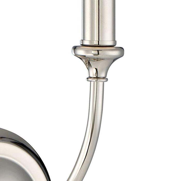 Libby Langdon for Crystorama Sylvan 1 Light Polished Nickel Sconce - Wall Sconces