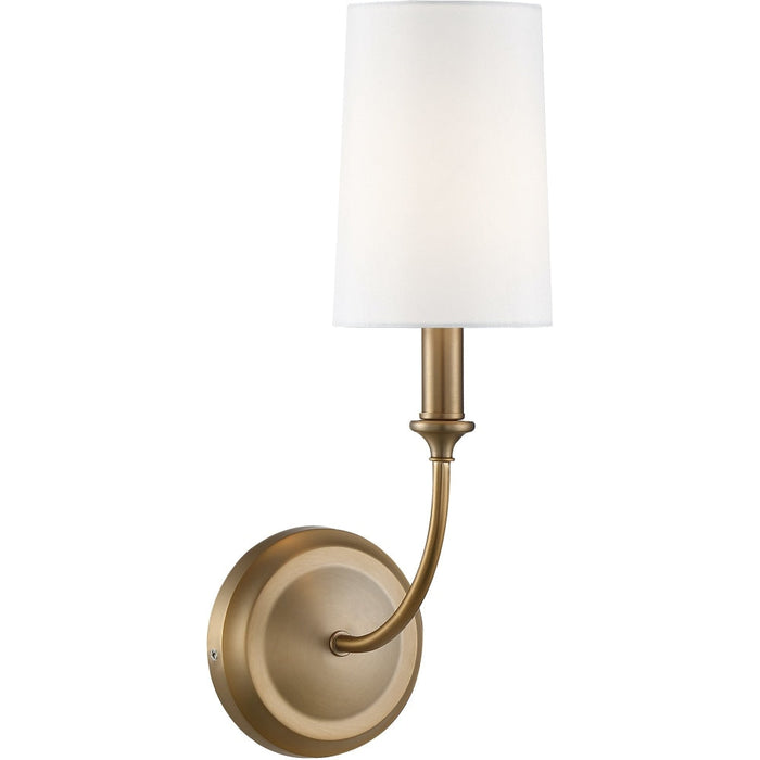 Libby Langdon for Crystorama Sylvan 1 Light Polished Vibrant Gold Sconce - Wall Sconce