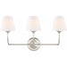Libby Langdon for Crystorama Sylvan 3 Light Polished Chrome Bathroom Vanity - Bath & Vanity