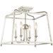 Libby Langdon for Crystorama Sylvan 4 Light Polished Nickel Ceiling Mount - Ceiling Mount