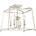 Libby Langdon for Crystorama Sylvan 4 Light Polished Nickel Ceiling Mount - Ceiling Mount