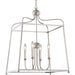 Libby Langdon for Crystorama Sylvan 4 Light Polished Nickel Chandelier - Chandeliers