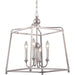 Libby Langdon for Crystorama Sylvan 4 Light Polished Nickel Chandelier - Chandeliers
