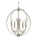 Libby Langdon for Crystorama Sylvan 5 Light Polished Nickel Chandelier - Chandeliers