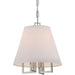 Libby Langdon for Crystorama Westwood 4 Lt Polished Nickel Mini Chandelier - Chandeliers