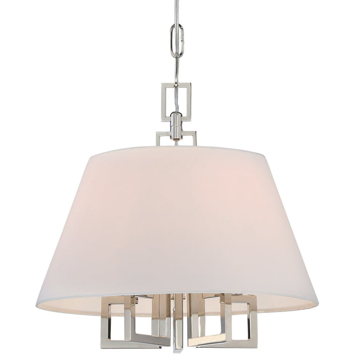 Libby Langdon for Crystorama Westwood 5 Lt Polished Nickel Mini Chandelier - Chandeliers