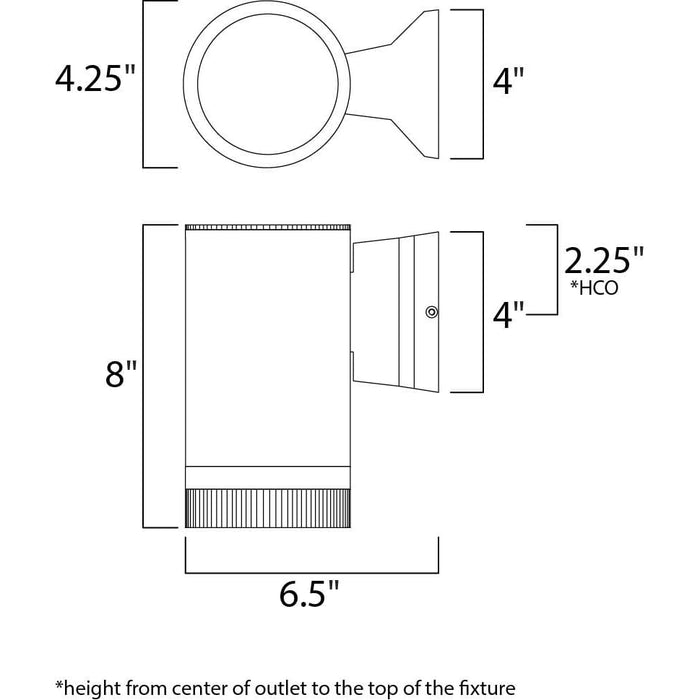 Lightray Architectural Bronze Outdoor Wall Mount - Outdoor Wall Mount