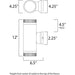Lightray Brushed Aluminum Outdoor Wall Mount - Outdoor Wall Mount