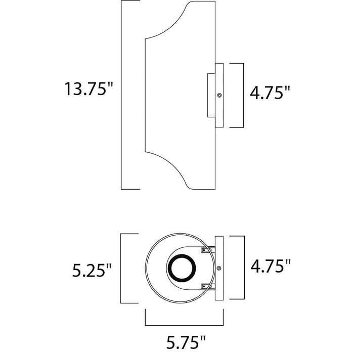 Lightray LED Architectural Bronze LED Outdoor Wall Mount - Outdoor Wall Mount