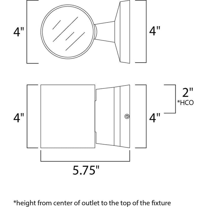 Lightray LED Architectural Bronze LED Outdoor Wall Mount - Outdoor Wall Mount
