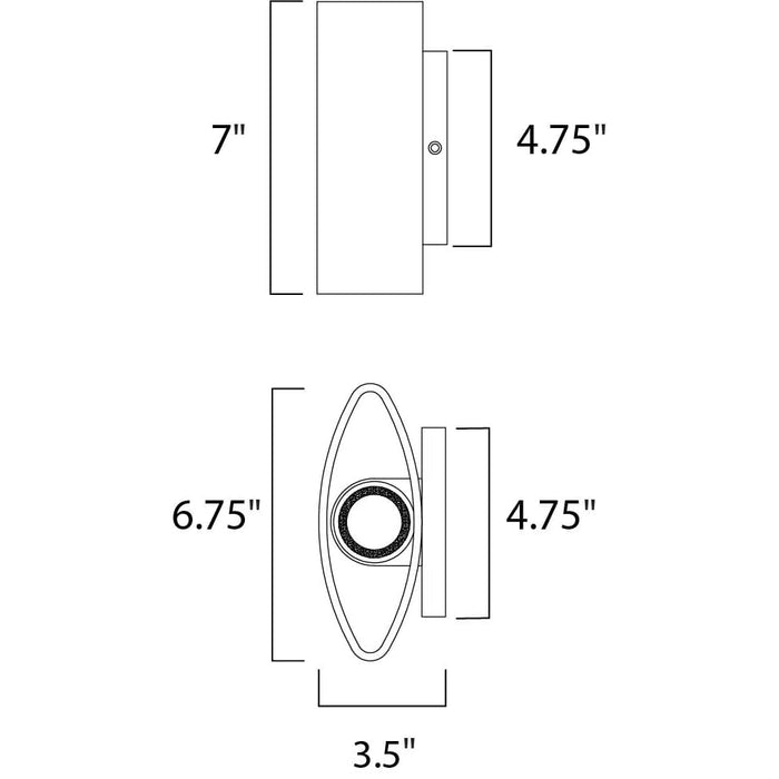 Lightray LED Architectural Bronze LED Outdoor Wall Mount - Outdoor Wall Mount