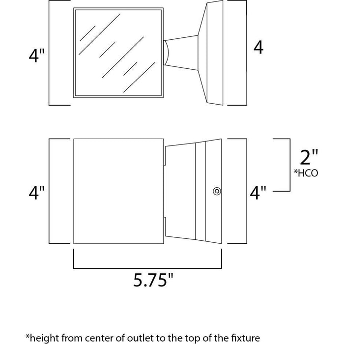 Lightray LED Architectural Bronze LED Outdoor Wall Mount - Outdoor Wall Mount