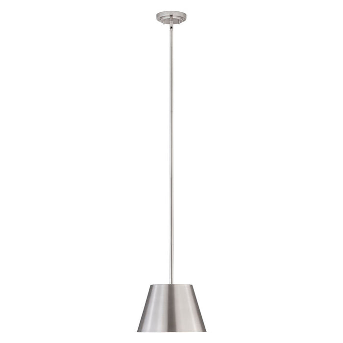 Lilly Brushed Nickel 1 Light 12 Inch Pendant Z-Lite 2307-12BN | theLightShop