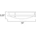 Linear LED Satin Nickel LED Flush Mount - Flushmounts