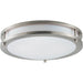 Linear LED Satin Nickel LED Flush Mount - Flushmounts