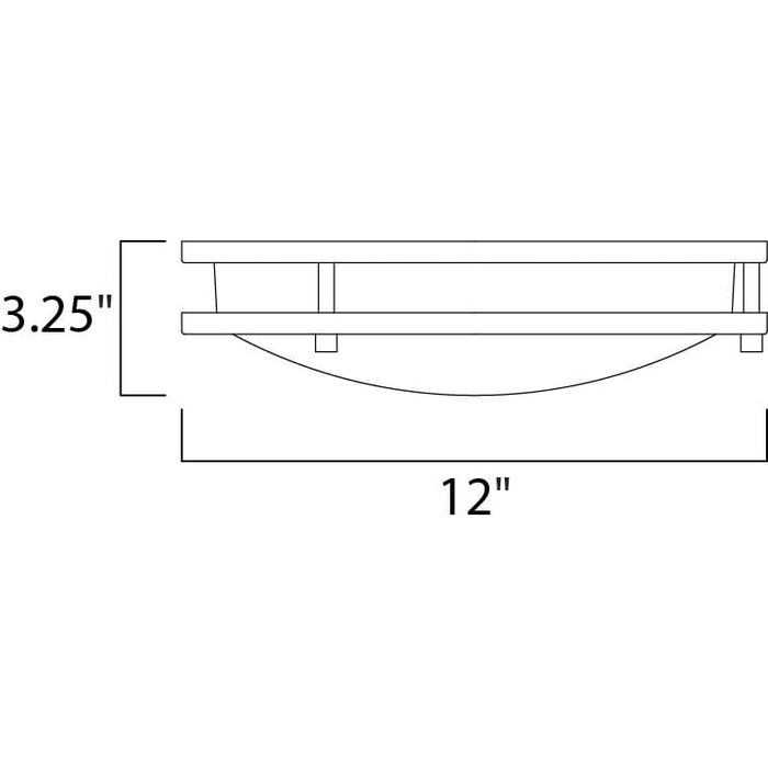 Linear LED Satin Nickel LED Flush Mount - Flushmounts