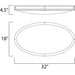 Linear LED Satin Nickel LED Flush Mount - Flushmounts