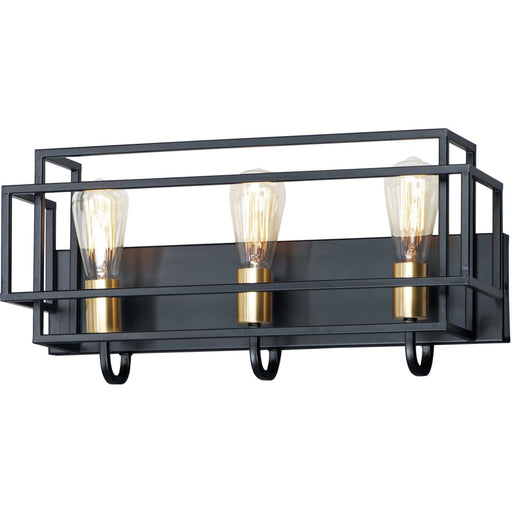 Liner Black / Satin Brass Bath Vanity - Bath Vanity