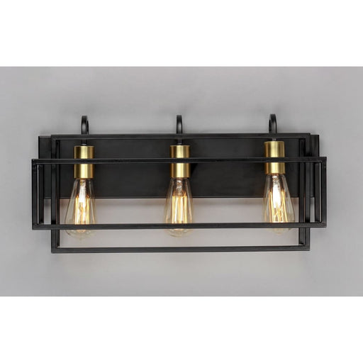 Liner Black / Satin Brass Bath Vanity - Bath Vanity