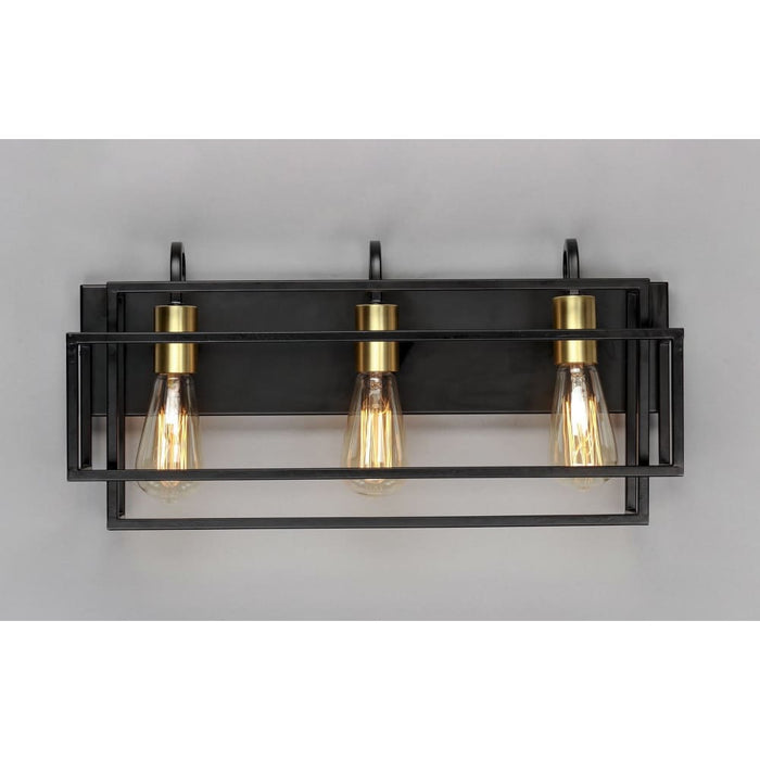 Liner Black / Satin Brass Bath Vanity - Bath Vanity