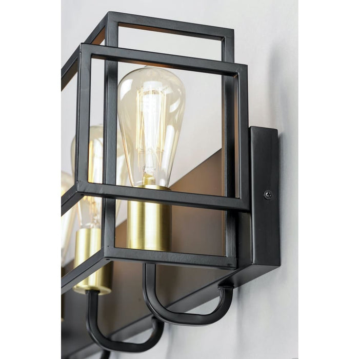 Liner Black / Satin Brass Bath Vanity - Bath Vanity
