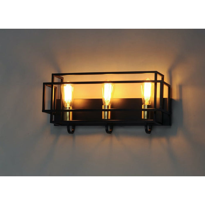 Liner Black / Satin Brass Bath Vanity - Bath Vanity