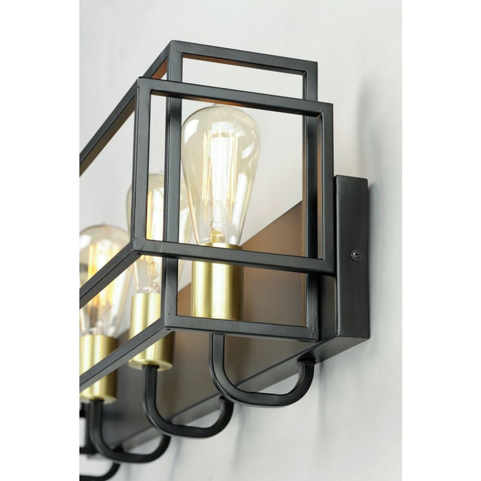 Liner Black / Satin Brass Bath Vanity - Bath Vanity