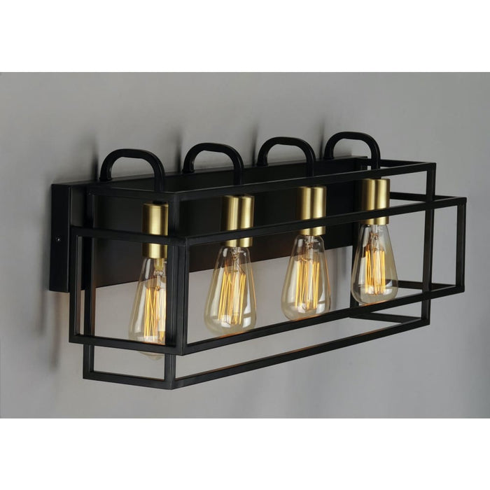Liner Black / Satin Brass Bath Vanity - Bath Vanity