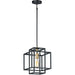Liner Black / Satin Brass Single Pendant - Pendants