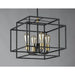 Liner Black / Satin Brass Single Pendant - Pendants