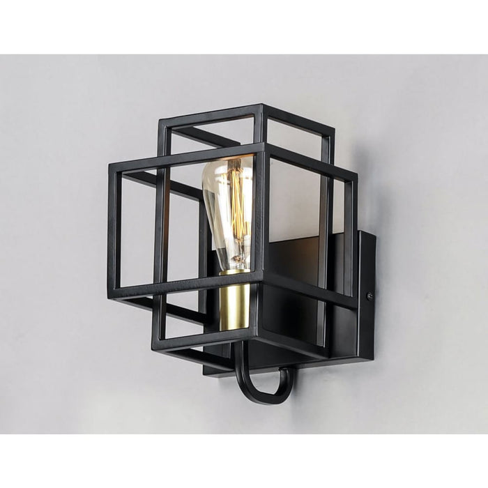 Liner Black / Satin Brass Wall Sconce - Wall Sconce