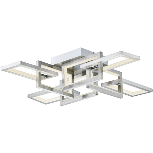 Link Satin Nickel LED Flush Mount Chandelier - Chandeliers