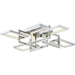Link Satin Nickel LED Flush Mount Chandelier - Chandeliers