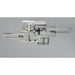Link Satin Nickel LED Flush Mount Chandelier - Chandeliers