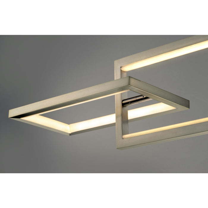 Link Satin Nickel LED Single Pendant - Pendants