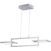 Link Satin Nickel LED Single Pendant - Pendants