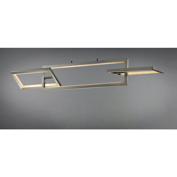 Link Satin Nickel LED Single Pendant - Pendants