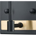 Livingston Matte Black Satin Brass Vanity Light - Bath & Vanity
