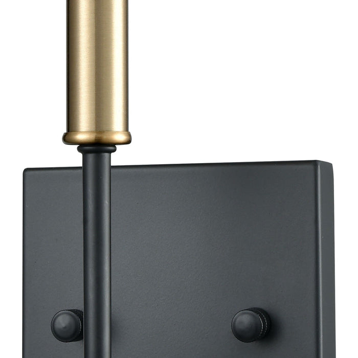 Livingston Matte Black Satin Brass Vanity Light - Bath & Vanity