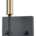 Livingston Matte Black Satin Brass Vanity Light - Bath & Vanity
