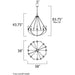 Lodge Weathered Oak / Bronze Chandelier - Chandeliers