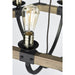Lodge Weathered Oak / Bronze Chandelier - Chandeliers