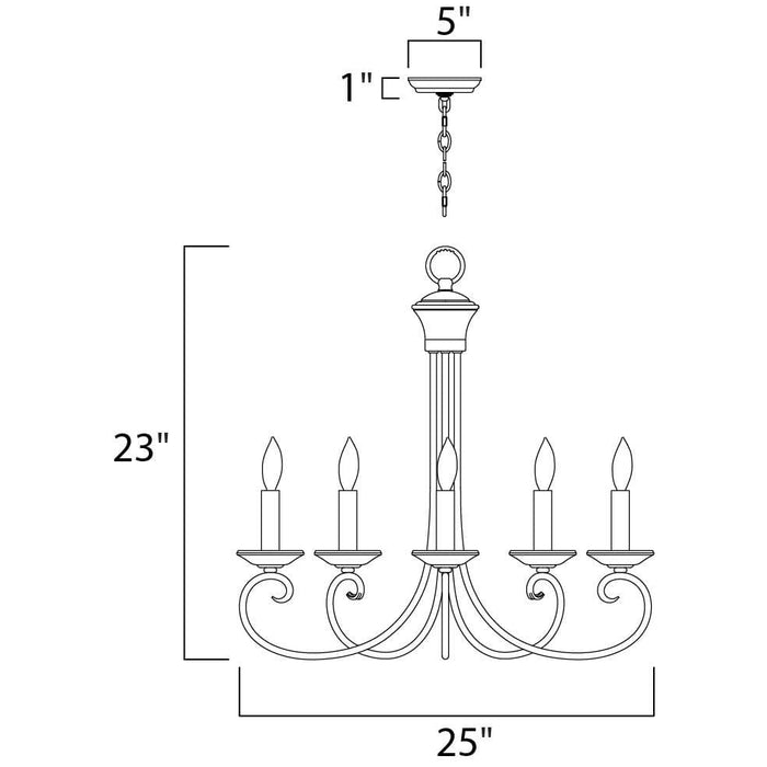 Loft Oil Rubbed Bronze Chandelier - Chandeliers