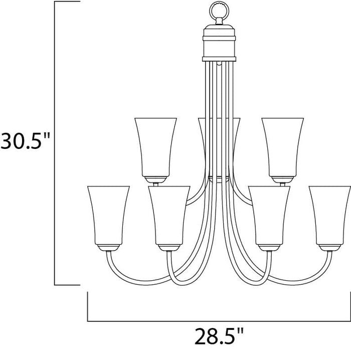 Logan Oil Rubbed Bronze Chandelier - Chandeliers
