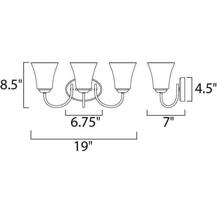 Logan Satin Nickel Bath Vanity - Bath Vanity