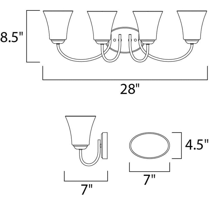 Logan Satin Nickel Bath Vanity - Bath Vanity