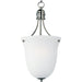 Logan Satin Nickel Entry Foyer Pendant - Pendants